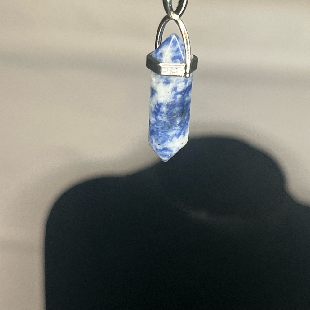 BOGO Blue and White Crystal Necklace